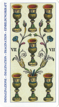 The Classic Tarot, seven of cups