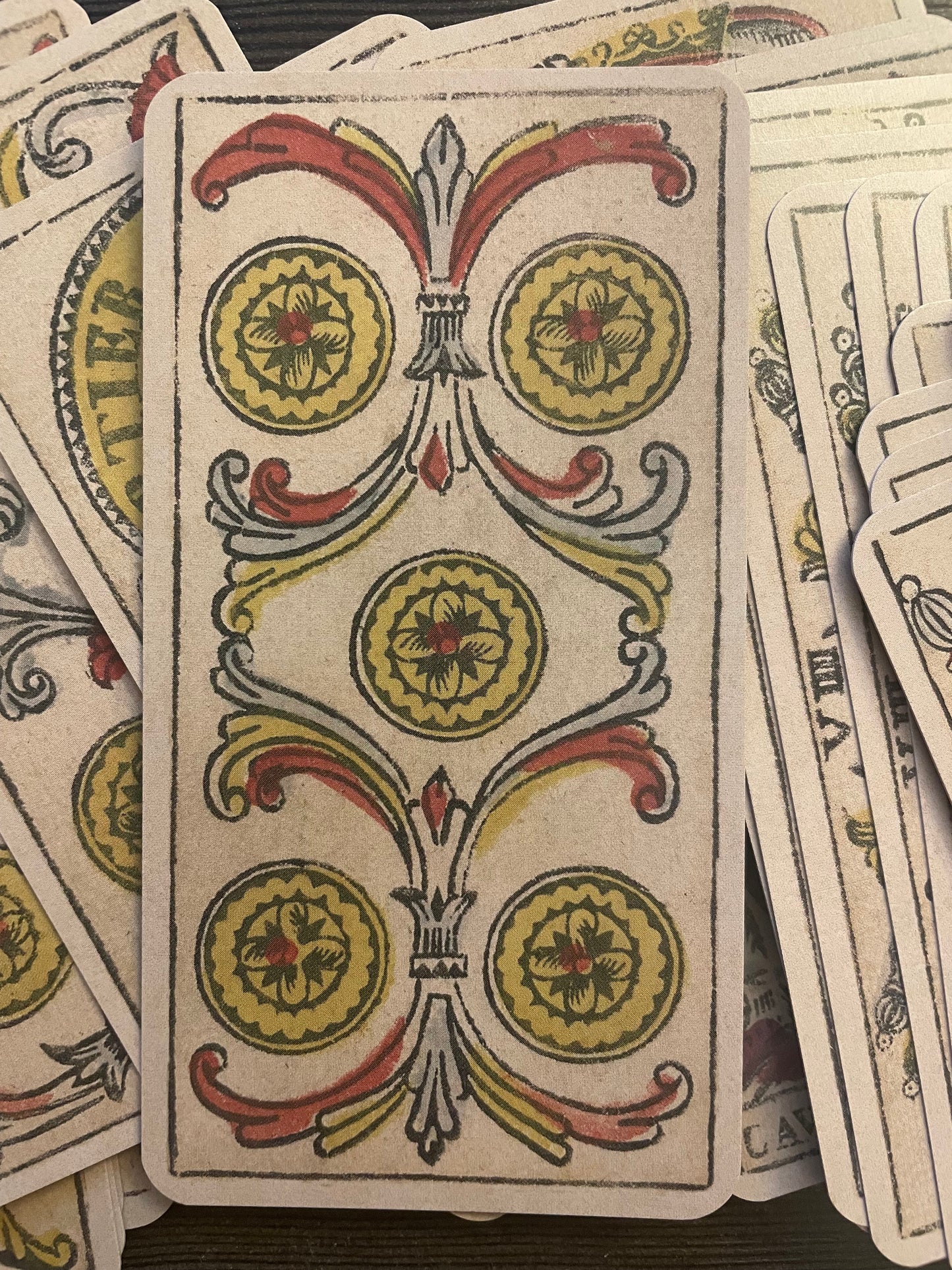Revived Gassmann Tarot Marseilles Phytognosis 5 coins