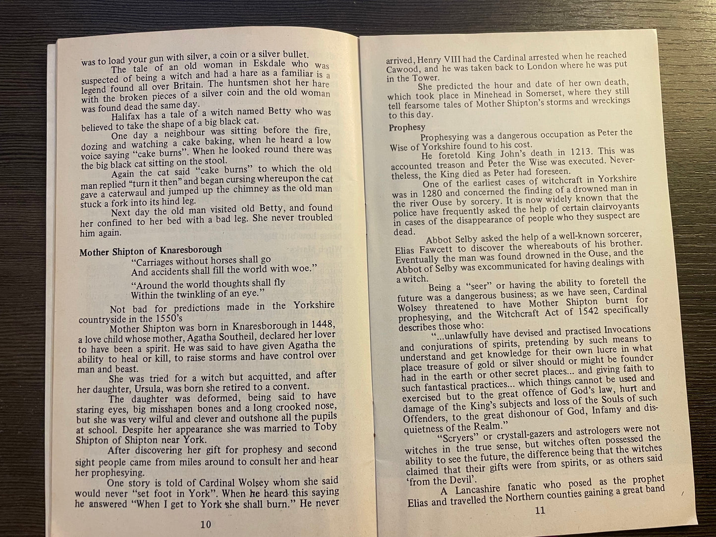 Yorkshire Witchcraft - Viewing Witchcraft Series (by E. J. Sigmund, 1979)