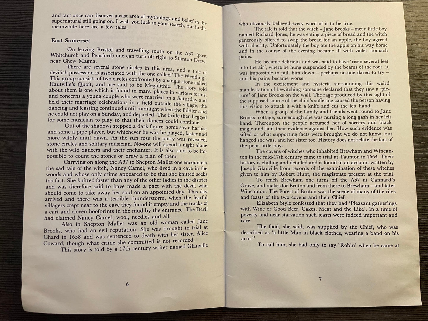 Avon & Somerset Witchcraft - Viewing Witchcraft Series (by E. J. Sigmund, 1977)