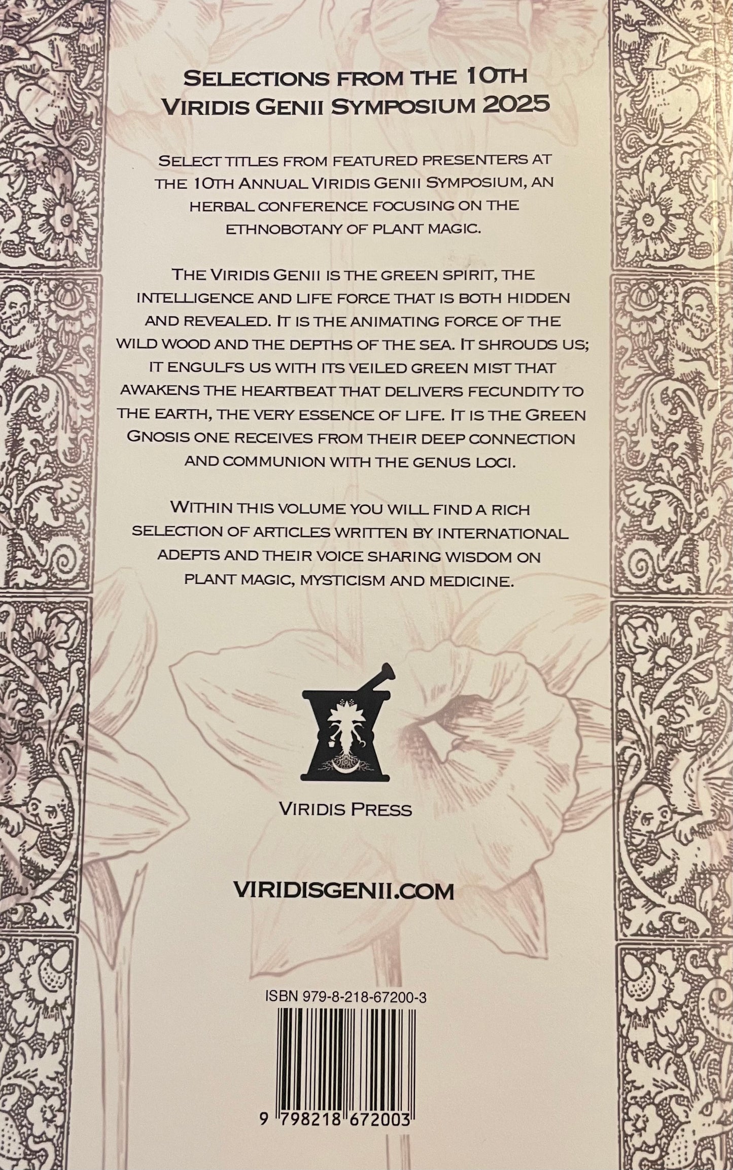 Autographed Viridis Genii: Explorations of the Green Arte, Series 10, Vol 5