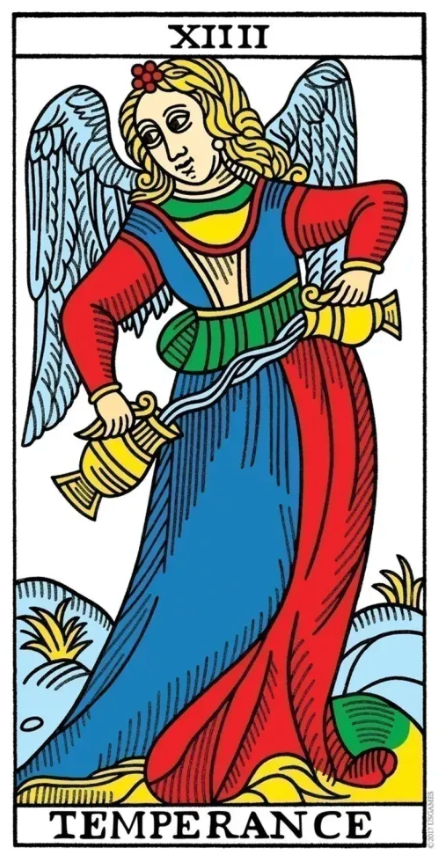 CBD Tarot de Marseille, temperance
