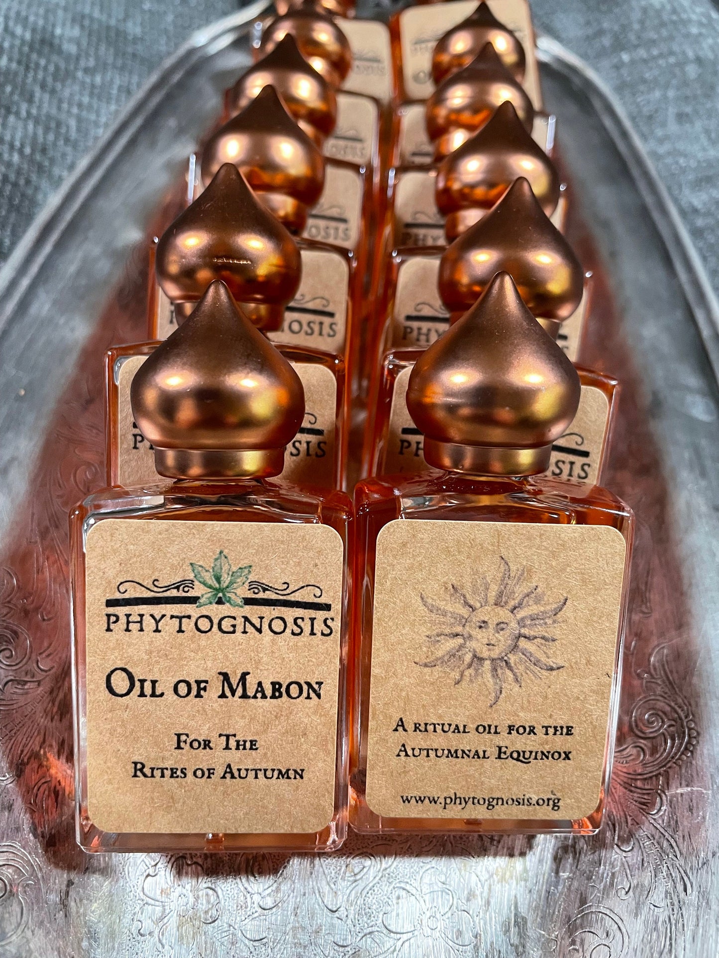 Oil of Mabon - A ritual oil for the celebration of Pagan Mabon or the Autumnal Equinox