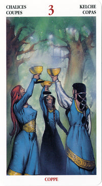 Celtic Tarot, three of cups