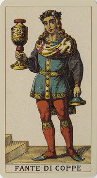 Ancient Italian Tarot, page of cups