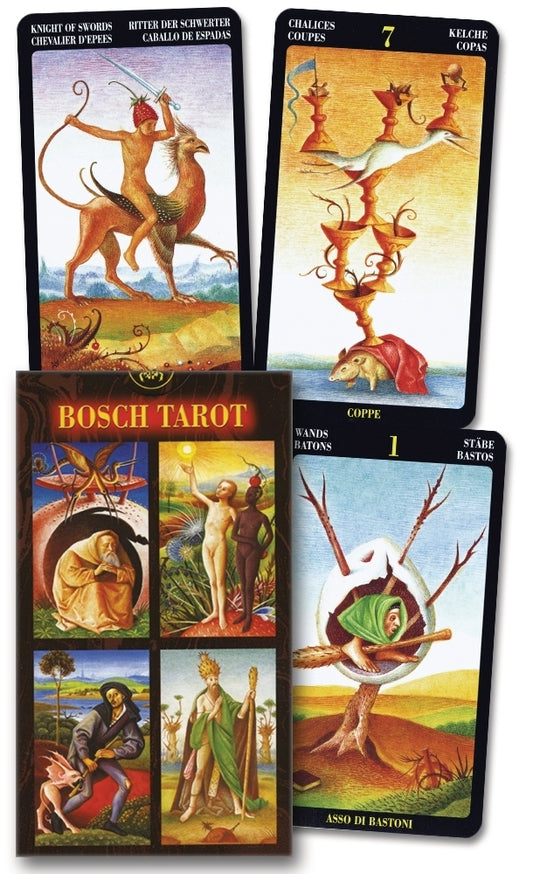 Bosch Tarot Deck, front and example cards