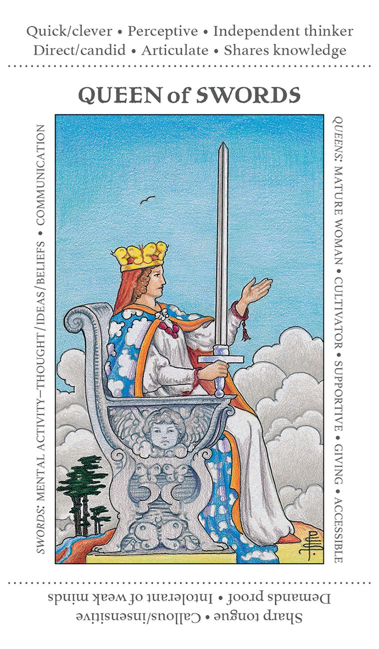 Apprentice Tarot Deck, Queen of swords