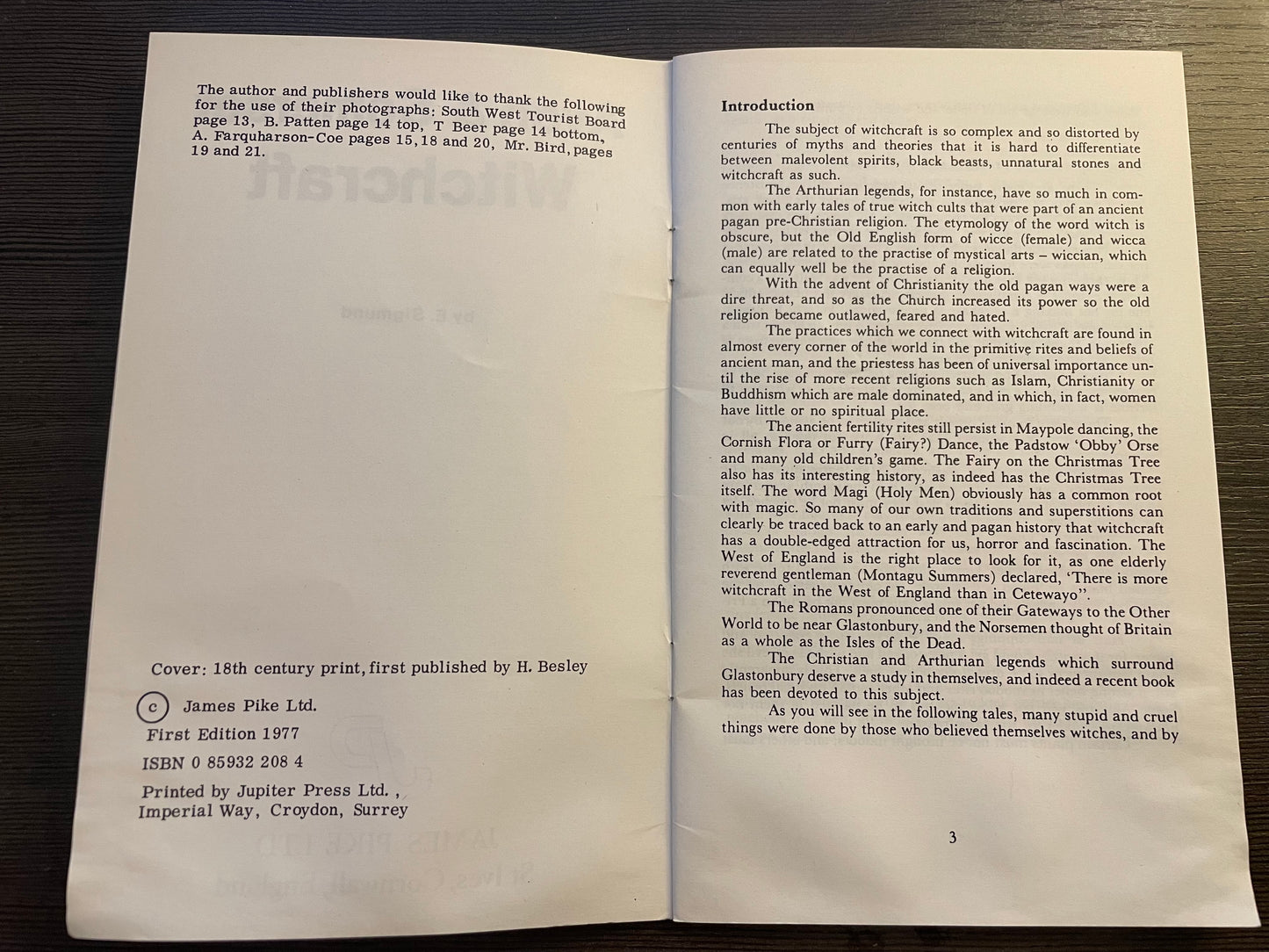 Avon & Somerset Witchcraft - Viewing Witchcraft Series (by E. J. Sigmund, 1977)