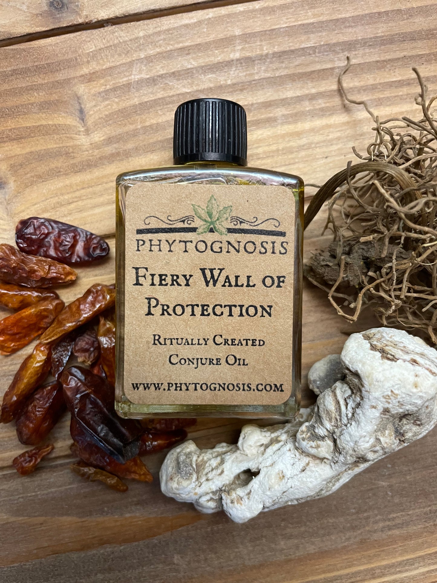 Fiery Wall of Protection Oil - Traditional Hoodoo Conjure Oil for Protection