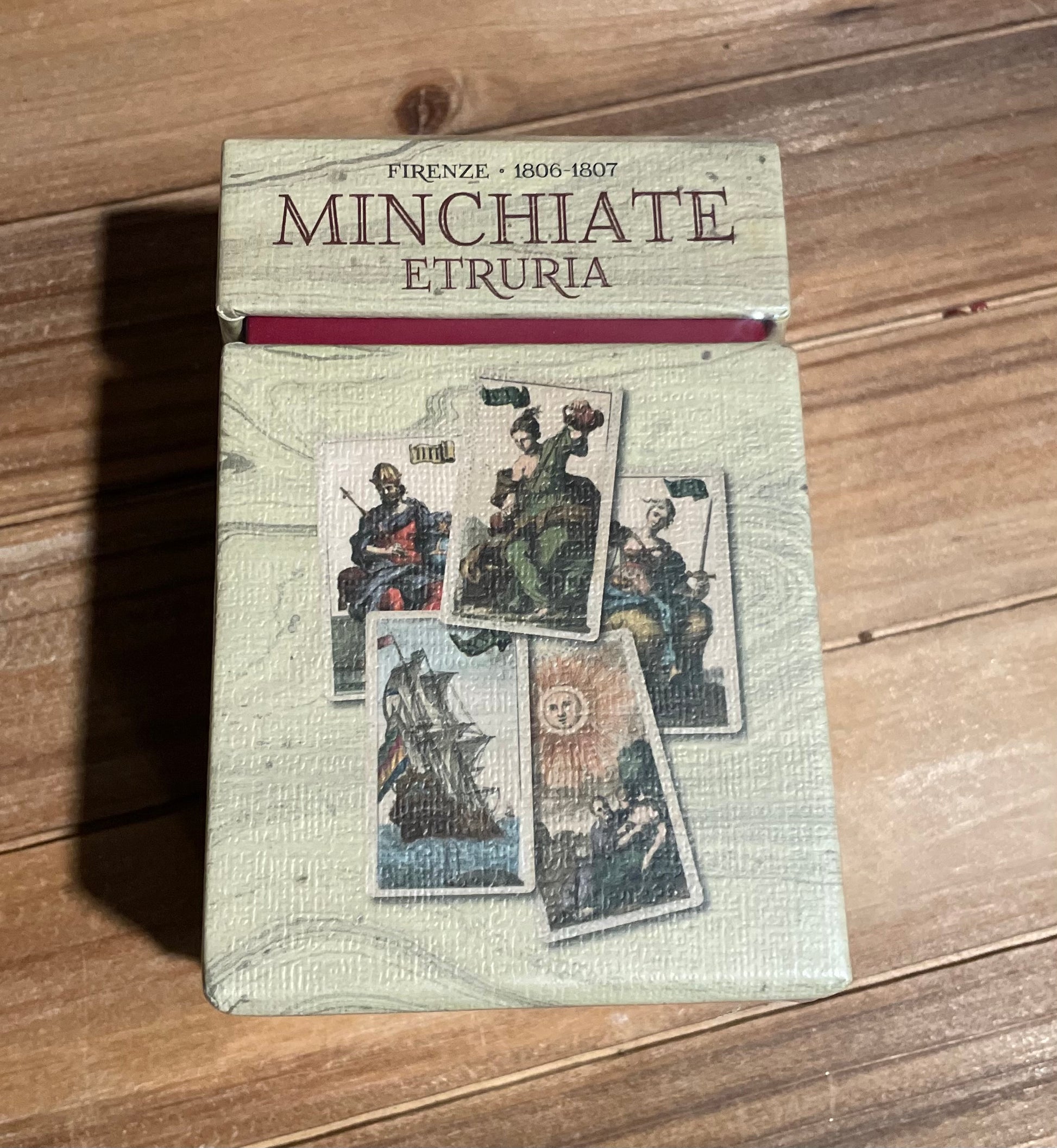 Minchiate Etruria Anima Antiqua Tarot phytognosis back box