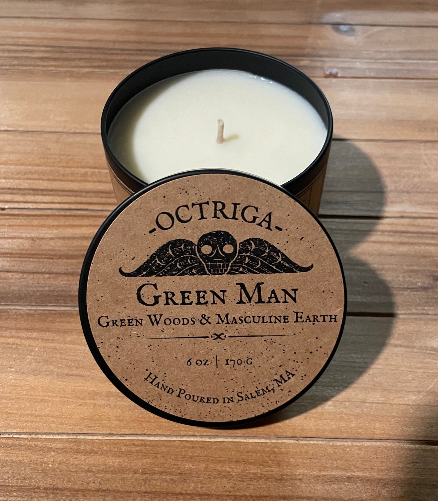 GREEN MAN Candle