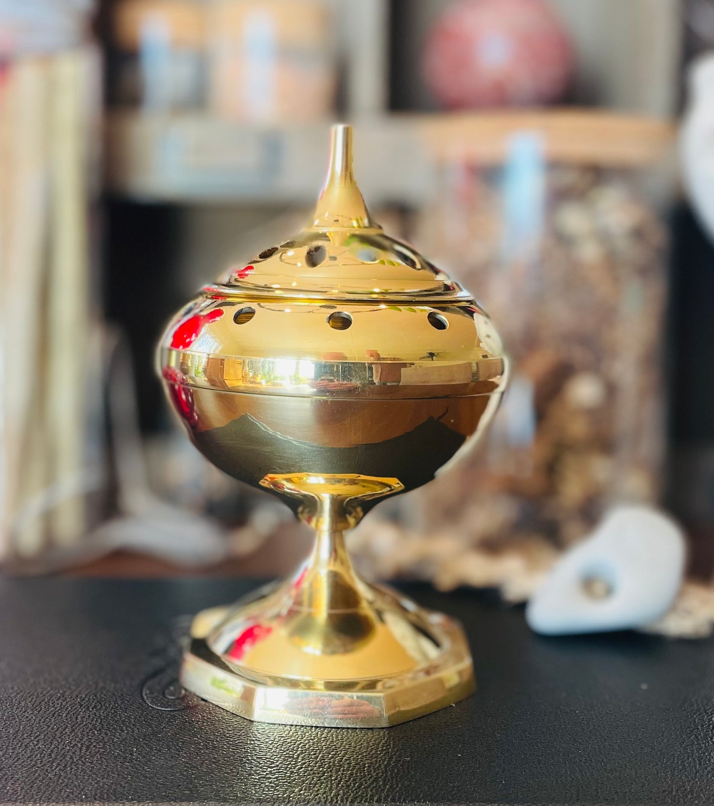 Large Brass Incense Burner