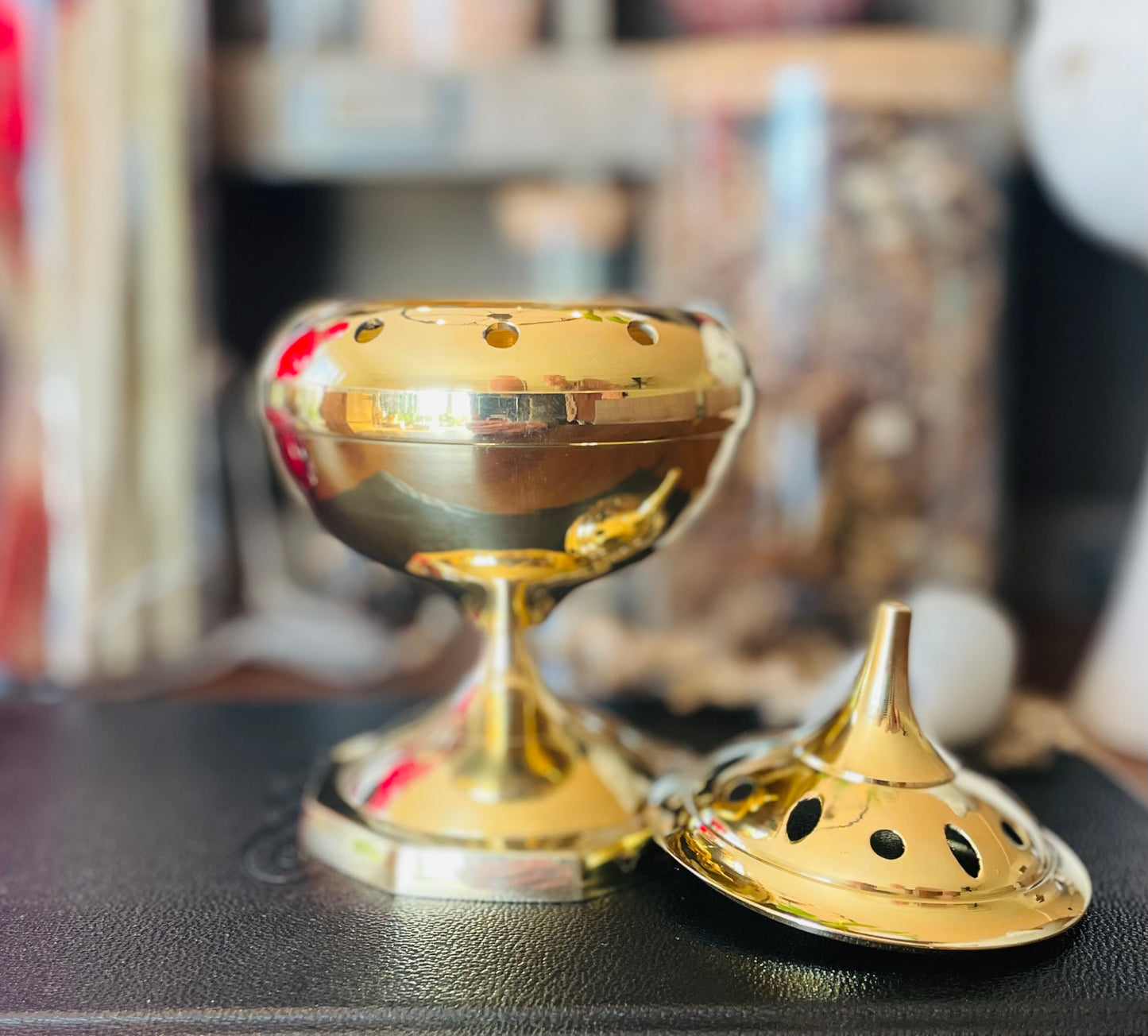 Large Brass Incense Burner