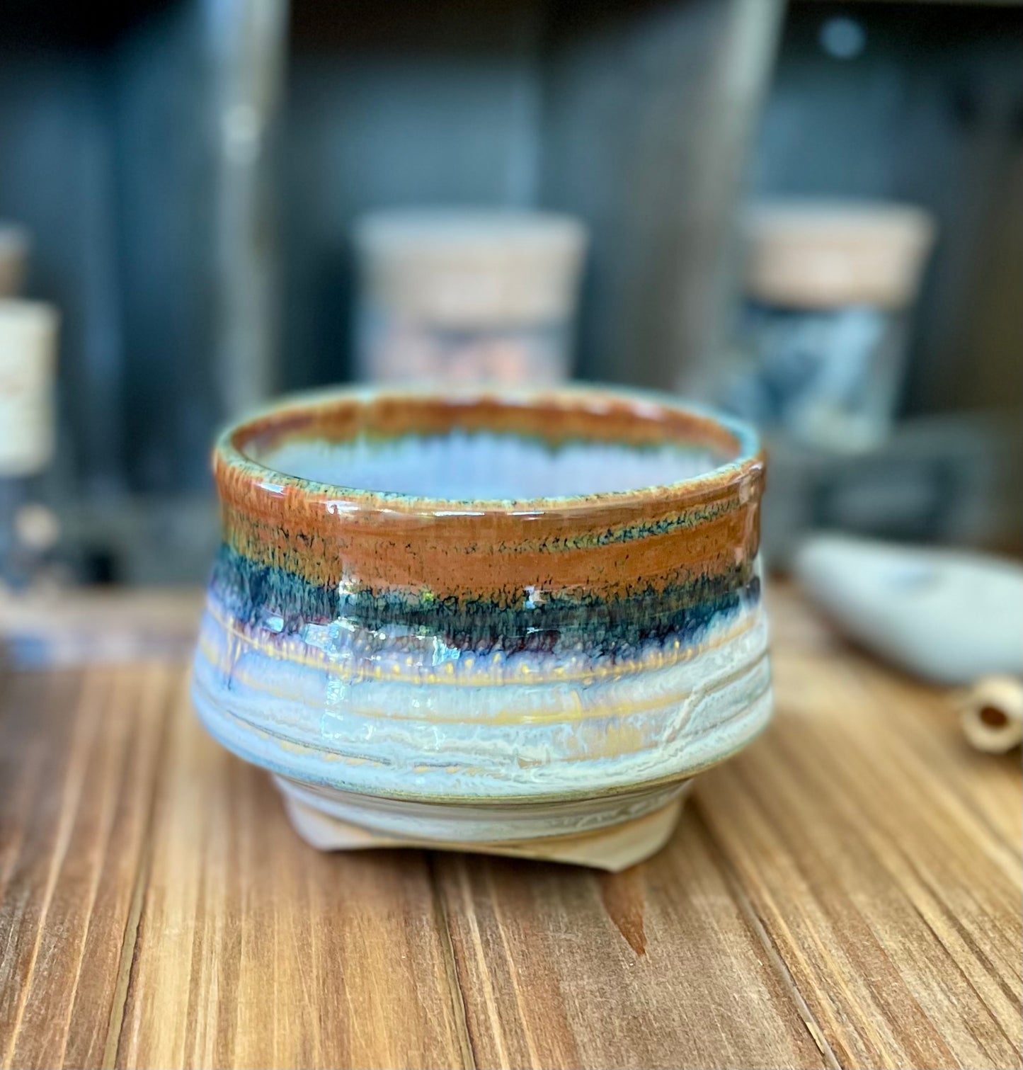 Rust Rim Incense Cup