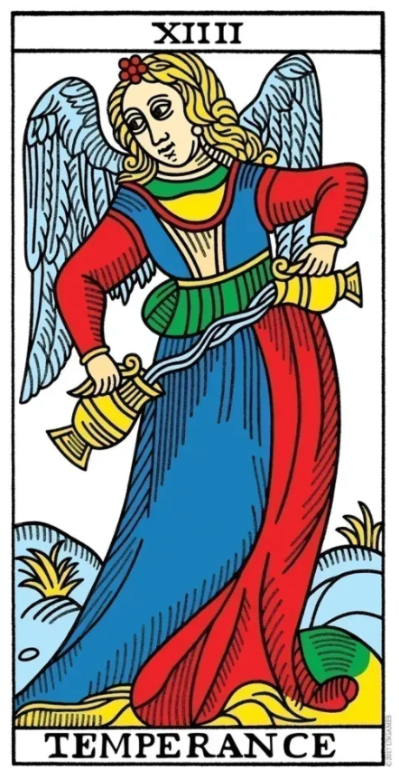 CBD Tarot de Marseille, temperance 