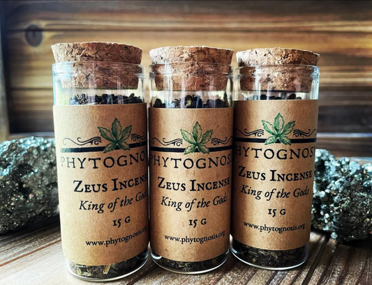Zeus Incense - A Jupiter Incense blend for offerings of abundance, joy, and bounty